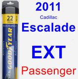 Passenger Wiper Blade for 2011 Cadillac Escalade EXT - Assurance