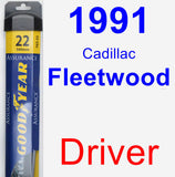 Driver Wiper Blade for 1991 Cadillac Fleetwood - Assurance