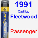 Passenger Wiper Blade for 1991 Cadillac Fleetwood - Assurance