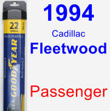 Passenger Wiper Blade for 1994 Cadillac Fleetwood - Assurance