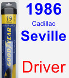 Driver Wiper Blade for 1986 Cadillac Seville - Assurance