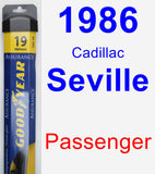 Passenger Wiper Blade for 1986 Cadillac Seville - Assurance