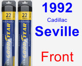 Front Wiper Blade Pack for 1992 Cadillac Seville - Assurance