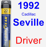 Driver Wiper Blade for 1992 Cadillac Seville - Assurance