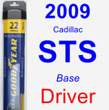 Driver Wiper Blade for 2009 Cadillac STS - Assurance