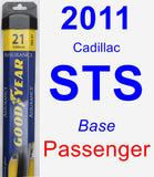 Passenger Wiper Blade for 2011 Cadillac STS - Assurance