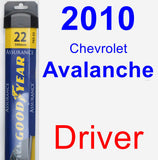 Driver Wiper Blade for 2010 Chevrolet Avalanche - Assurance