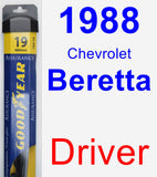 Driver Wiper Blade for 1988 Chevrolet Beretta - Assurance