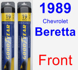 Front Wiper Blade Pack for 1989 Chevrolet Beretta - Assurance