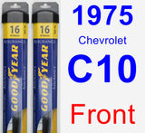 Front Wiper Blade Pack for 1975 Chevrolet C10 - Assurance