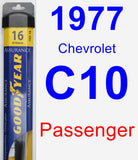 Passenger Wiper Blade for 1977 Chevrolet C10 - Assurance