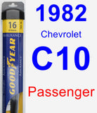 Passenger Wiper Blade for 1982 Chevrolet C10 - Assurance