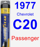 Passenger Wiper Blade for 1977 Chevrolet C20 - Assurance