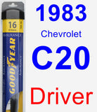 Driver Wiper Blade for 1983 Chevrolet C20 - Assurance