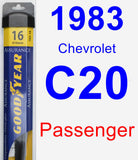 Passenger Wiper Blade for 1983 Chevrolet C20 - Assurance
