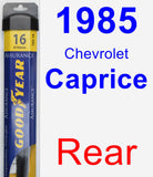 Rear Wiper Blade for 1985 Chevrolet Caprice - Assurance