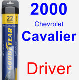 Driver Wiper Blade for 2000 Chevrolet Cavalier - Assurance