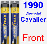 Front Wiper Blade Pack for 1990 Chevrolet Cavalier - Assurance