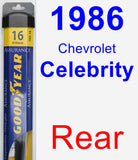 Rear Wiper Blade for 1986 Chevrolet Celebrity - Assurance