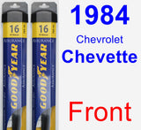 Front Wiper Blade Pack for 1984 Chevrolet Chevette - Assurance