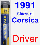 Driver Wiper Blade for 1991 Chevrolet Corsica - Assurance