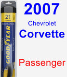 Passenger Wiper Blade for 2007 Chevrolet Corvette - Assurance