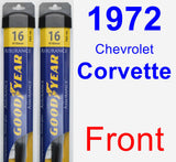 Front Wiper Blade Pack for 1972 Chevrolet Corvette - Assurance