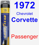Passenger Wiper Blade for 1972 Chevrolet Corvette - Assurance