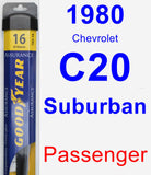 Passenger Wiper Blade for 1980 Chevrolet C20 Suburban - Assurance