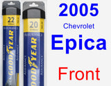 Front Wiper Blade Pack for 2005 Chevrolet Epica - Assurance