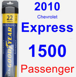 Passenger Wiper Blade for 2010 Chevrolet Express 1500 - Assurance