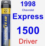 Driver Wiper Blade for 1998 Chevrolet Express 1500 - Assurance
