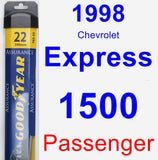 Passenger Wiper Blade for 1998 Chevrolet Express 1500 - Assurance