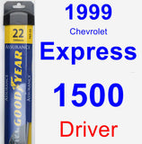 Driver Wiper Blade for 1999 Chevrolet Express 1500 - Assurance