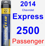 Passenger Wiper Blade for 2014 Chevrolet Express 2500 - Assurance