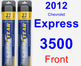 Front Wiper Blade Pack for 2012 Chevrolet Express 3500 - Assurance