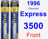 Front Wiper Blade Pack for 1996 Chevrolet Express 3500 - Assurance
