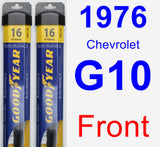 Front Wiper Blade Pack for 1976 Chevrolet G10 - Assurance