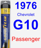 Passenger Wiper Blade for 1976 Chevrolet G10 - Assurance