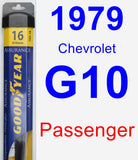 Passenger Wiper Blade for 1979 Chevrolet G10 - Assurance