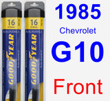 Front Wiper Blade Pack for 1985 Chevrolet G10 - Assurance