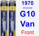 Front Wiper Blade Pack for 1970 Chevrolet G10 Van - Assurance