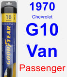Passenger Wiper Blade for 1970 Chevrolet G10 Van - Assurance