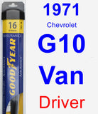 Driver Wiper Blade for 1971 Chevrolet G10 Van - Assurance