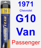 Passenger Wiper Blade for 1971 Chevrolet G10 Van - Assurance