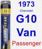 Passenger Wiper Blade for 1973 Chevrolet G10 Van - Assurance