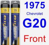 Front Wiper Blade Pack for 1975 Chevrolet G20 - Assurance