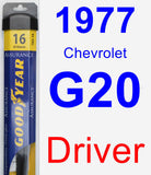 Driver Wiper Blade for 1977 Chevrolet G20 - Assurance