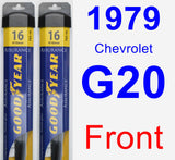 Front Wiper Blade Pack for 1979 Chevrolet G20 - Assurance