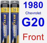 Front Wiper Blade Pack for 1980 Chevrolet G20 - Assurance